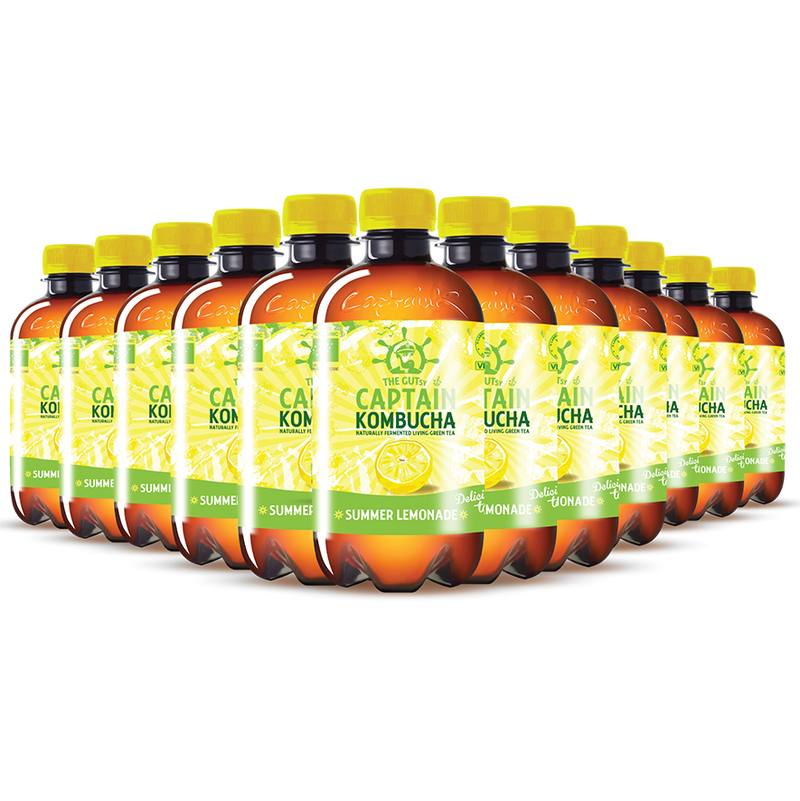 GUTsy Captain Kombucha - Summer Lemonade 12 x 400ml