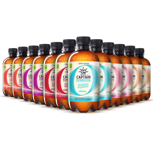 GUTsy Captain Kombucha Zero - Multi-Flavor pack 12 x 400ml - GutsyCaptain